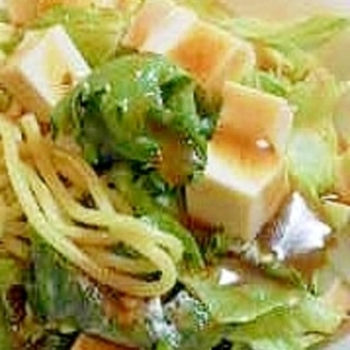 野菜と豆腐でボリュームアップ♪ラーメンサラダ